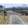 Amazing Gates - Concord - (24') Gap Width x (6'6") High Driveway Bi-Parting Swing Gate