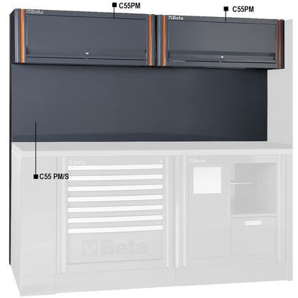 Beta Tools - RC55 2PM Tool Panel with Suspended Cabinets
