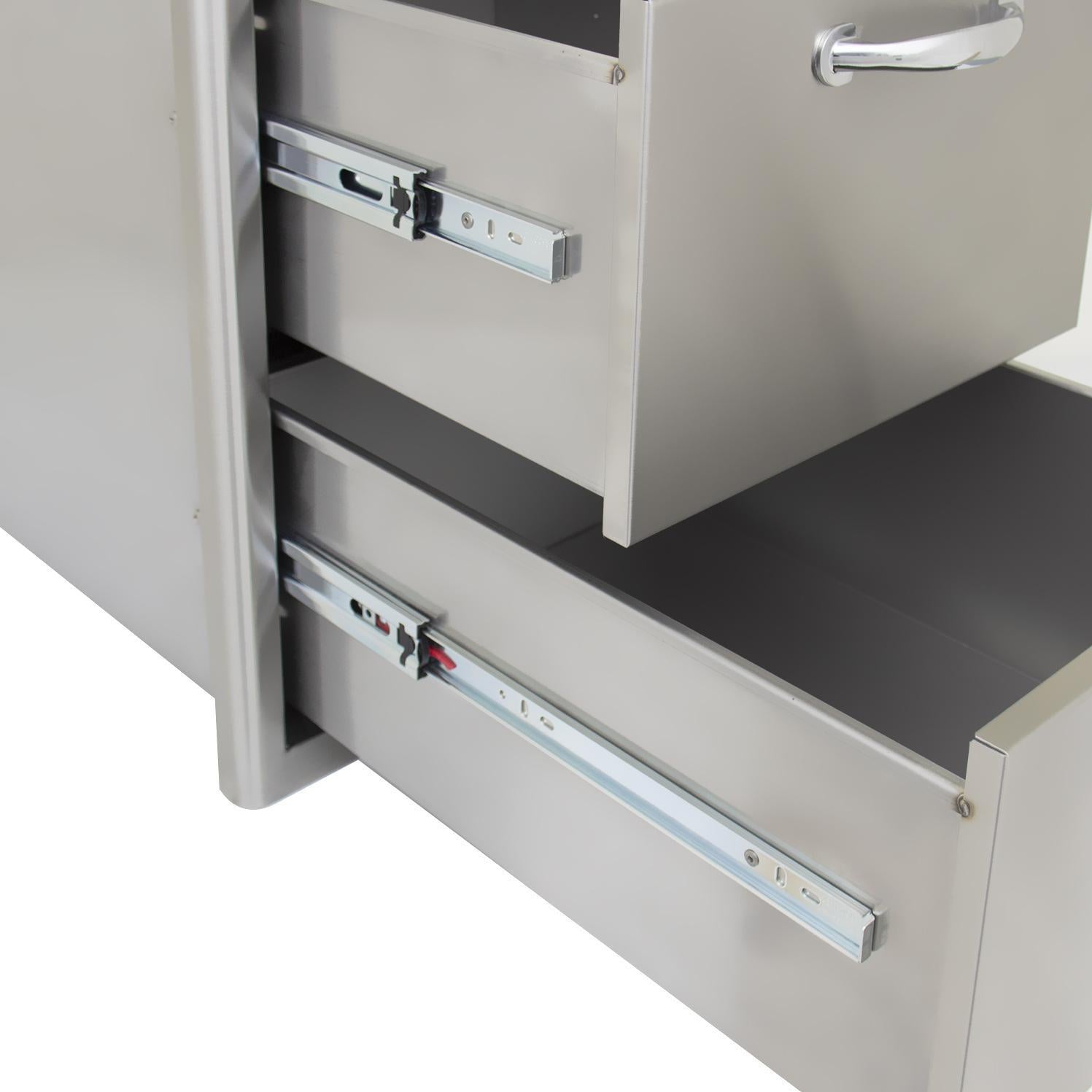 Blaze 16-Inch Stainless Steel Double Access Drawer - 