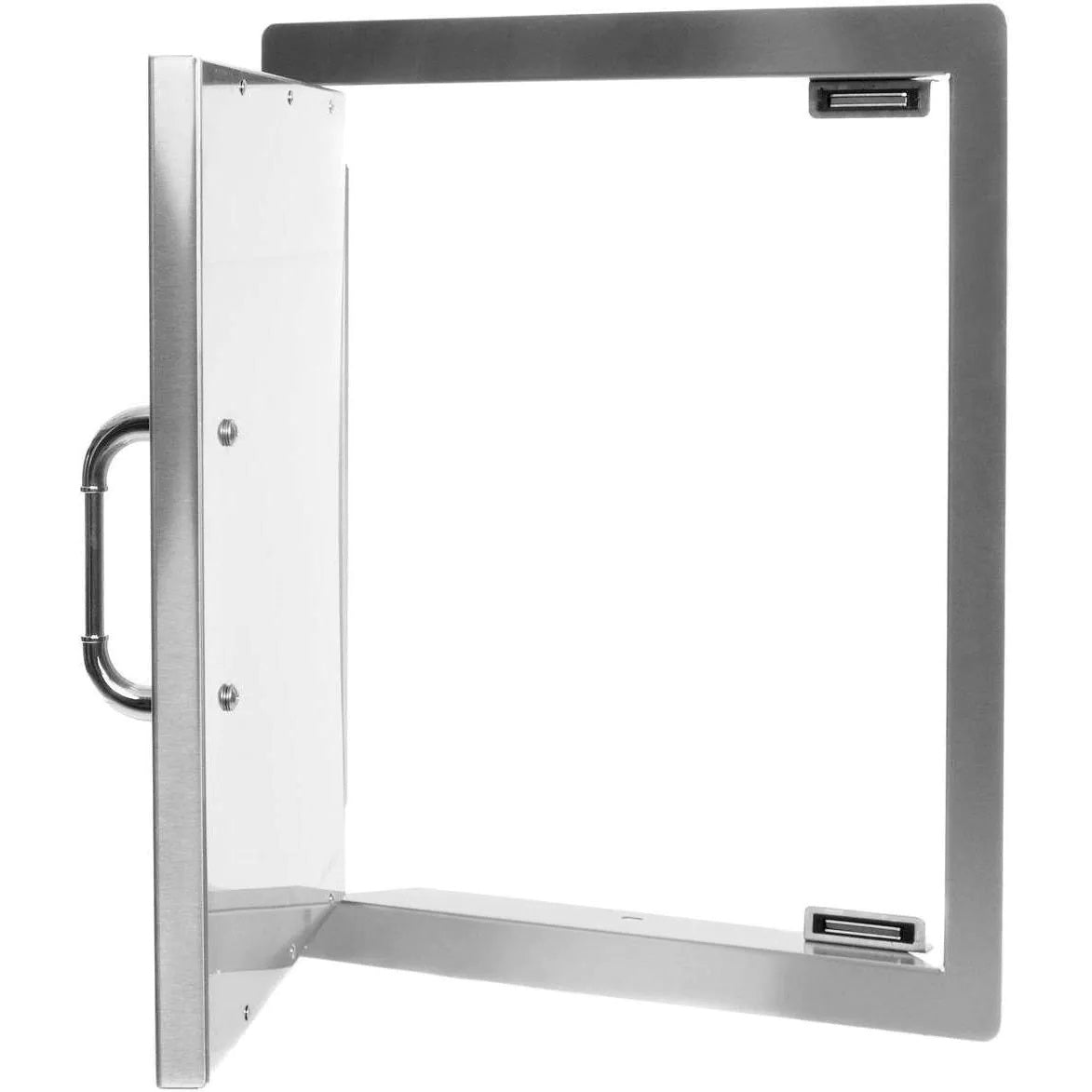 Bull 18-Inch Left Hinged Stainless Steel Single Access Door - Vertical