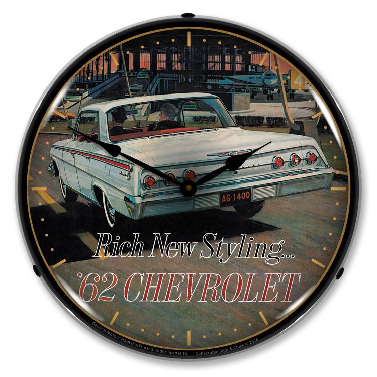 Collectable Sign and Clock - 1962 Chevrolet Impala Clock