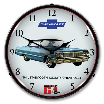 Collectable Sign and Clock - 1964 Impala Clock