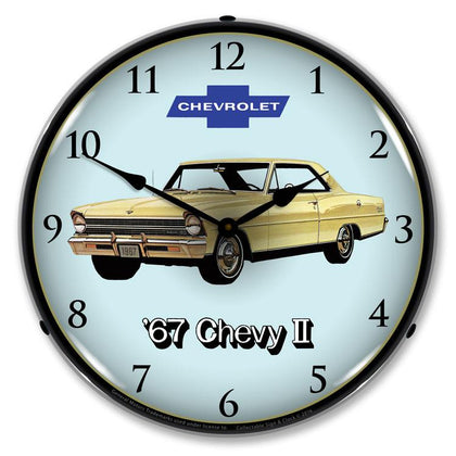 Collectable Sign and Clock - 1967 Chevy II Nova Super Sport Clock