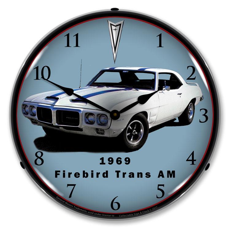 Collectable Sign and Clock - 1969 Firebird Trans Am Clock