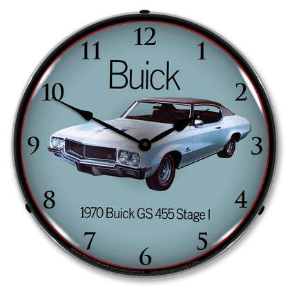 Collectable Sign and Clock - 1970 Buick GS 455 Stage 1 Clock