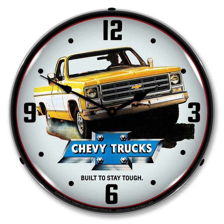 Collectable Sign and Clock - 1979 Chevrolet Truck Clock - 