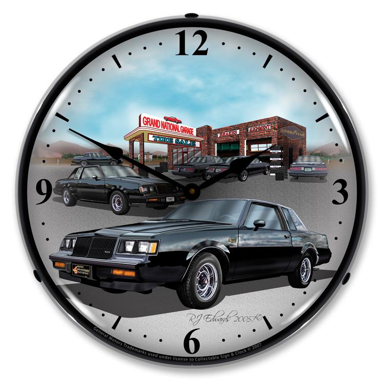 Collectable Sign and Clock - 1987 Buick GN Clock