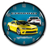 Collectable Sign and Clock - 2014 SS Camaro Bright Yellow Clock