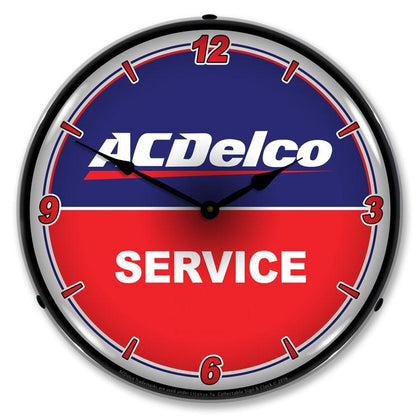 Collectable Sign and Clock - ACDelco Service Clock