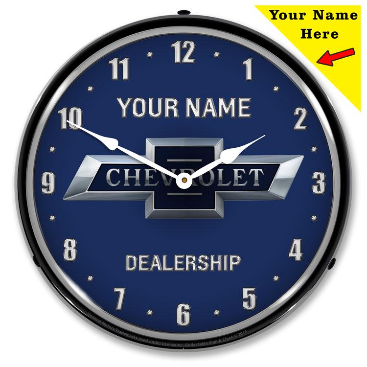 Collectable Sign and Clock - Add Your Name Bowtie 100th Anniversary Clock