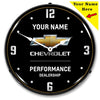 Collectable Sign and Clock - Add Your Name Chevrolet Performance 2 Clock