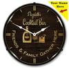 Collectable Sign and Clock - Add Your Name Cocktail Bar Clock
