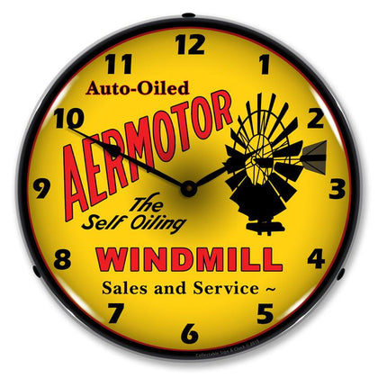 Collectable Sign and Clock - Aermotor Windmill Clock