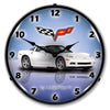 Collectable Sign and Clock - C6 Corvette Artic White Clock