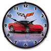 Collectable Sign and Clock - C6 Corvette Crystal Red Clock