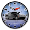 Collectable Sign and Clock - C6 Corvette Cyber Grey Clock