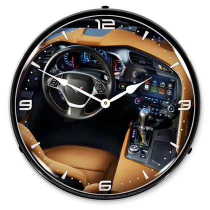 Collectable Sign and Clock - C7 Corvette Dash Clock