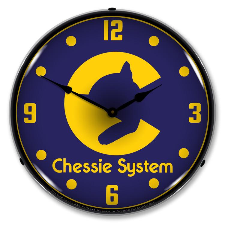 Collectable Sign and Clock - Chessie System Railroad Clock