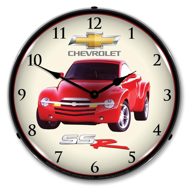 Collectable Sign and Clock - Chevrolet SSR Clock