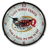 Collectable Sign and Clock - Dad's World Famous BBQ Clock