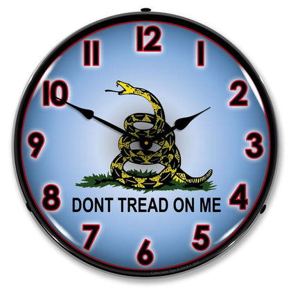 Collectable Sign and Clock - Don't Tread on Me 2 Clock