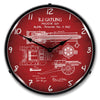 Collectable Sign and Clock - Gatling Gun Patent Clock