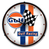 Collectable Sign and Clock - Gulf Racing Clock