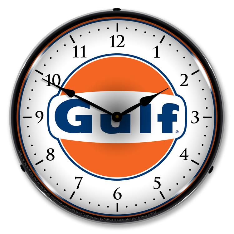 Collectable Sign and Clock - Gulf Clock