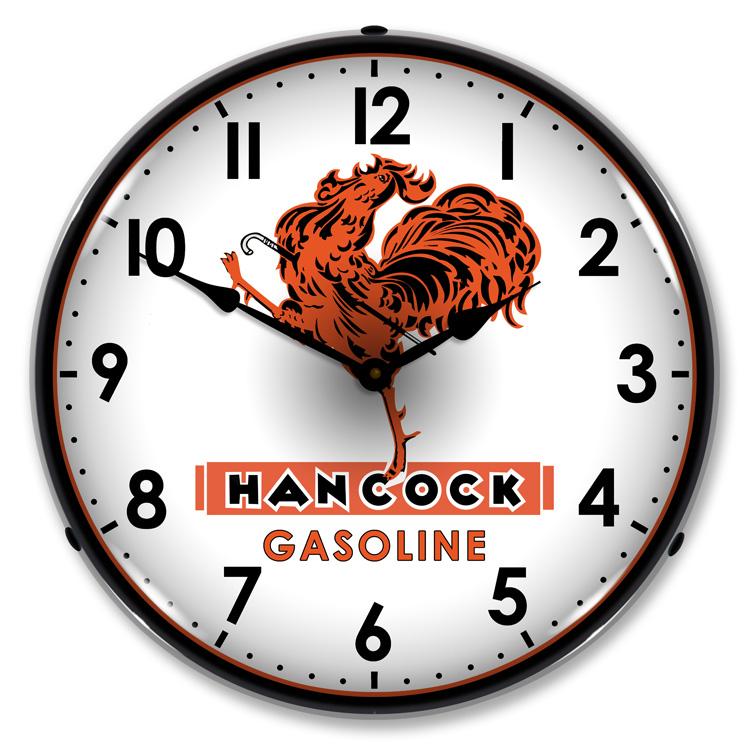 Collectable Sign and Clock - Hancock Gas Clock