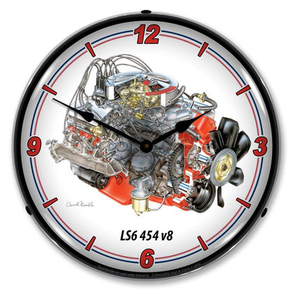 Collectable Sign and Clock - LS6  454 v8 Clock