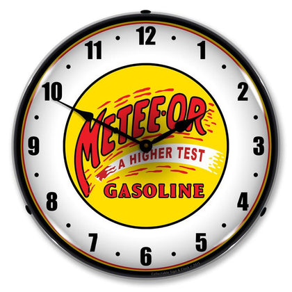 Collectable Sign and Clock - Meteeor Gasoline Clock