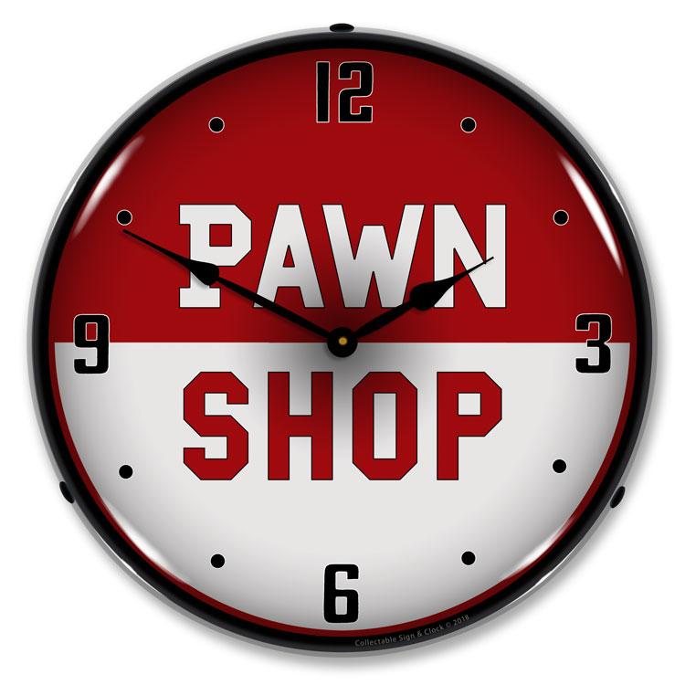 Collectable Sign and Clock - Pawn Shop Clock