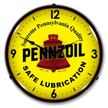 Collectable Sign and Clock - Pennzoil Clock