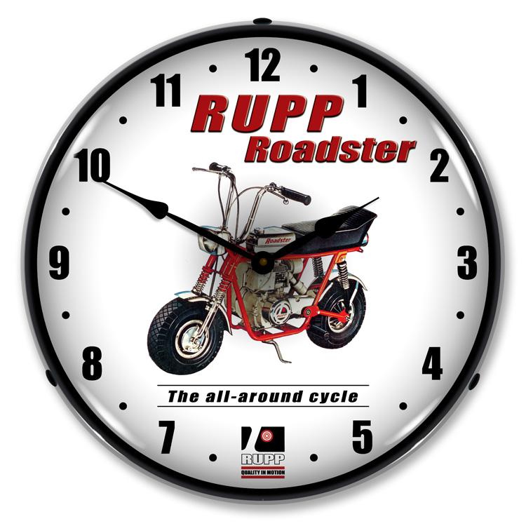 Collectable Sign and Clock - Rupp Minibike Clock