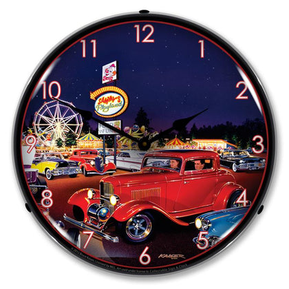 Collectable Sign and Clock - Sammys Playland Clock