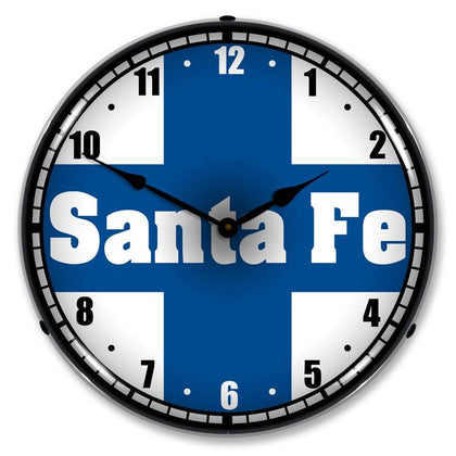Collectable Sign and Clock - Santa Fe Railroad Clock