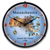 Collectable Sign and Clock - State of Massachusetts Clock
