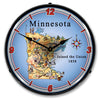 Collectable Sign and Clock - State of Minnesota Clock