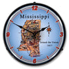 Collectable Sign and Clock - State of Mississippi Clock