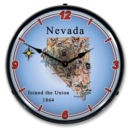 Collectable Sign and Clock - State of Nevada Clock