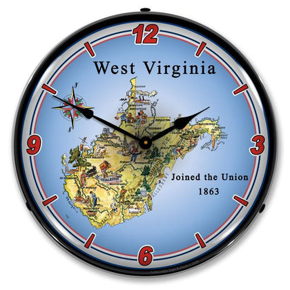 Collectable Sign and Clock - State of West Virginia Clock