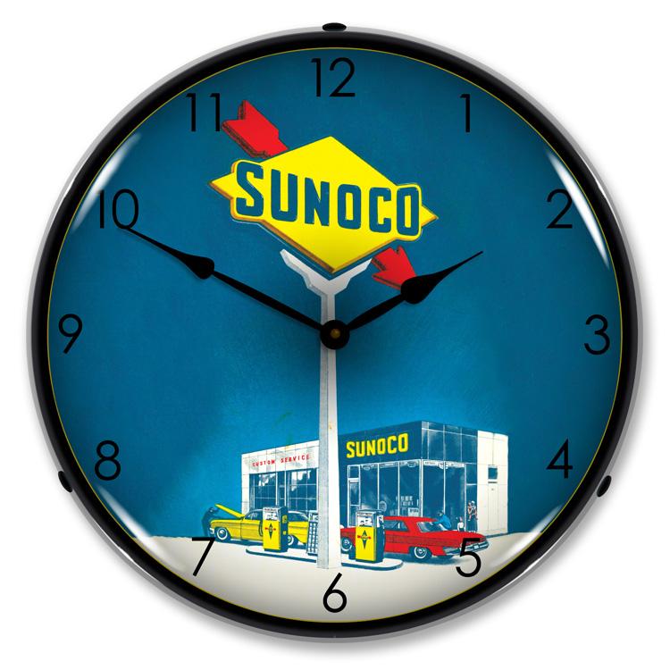 Collectable Sign and Clock - Sunoco Gas Clock