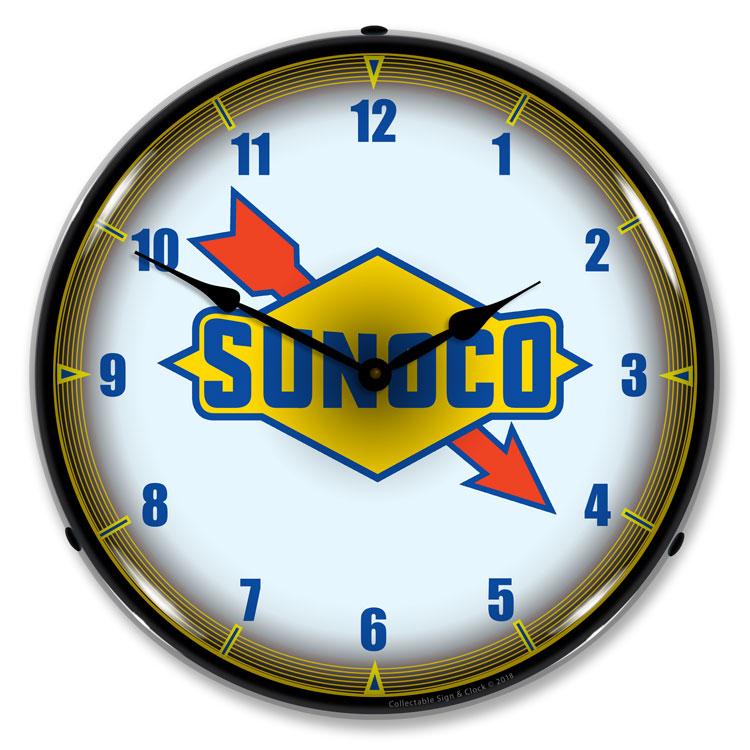 Collectable Sign and Clock - Sunoco Clock
