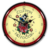 Collectable Sign and Clock - Tattoo Rose Clock
