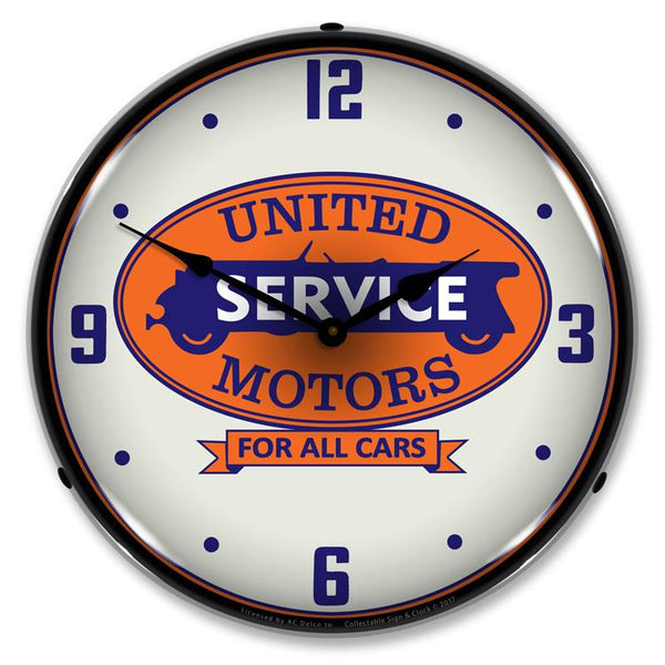 Collectable Sign and Clock - United Motors Service Clock AC1703745 ...