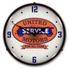 Collectable Sign and Clock - United Motors Service Clock