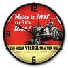 Collectable Sign and Clock - Veedol Tractor Oil Clock