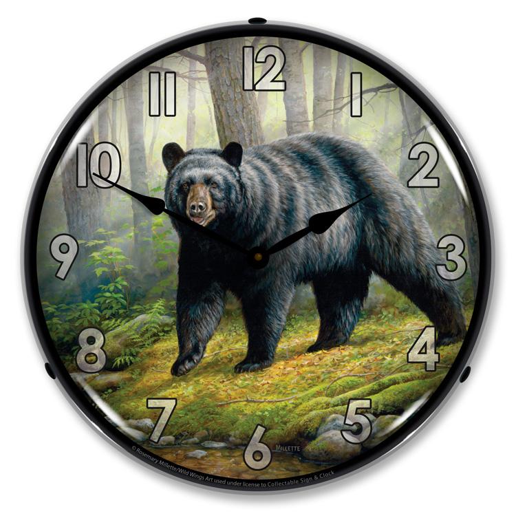 Collectable Sign and Clock - Woodland Morning Clock