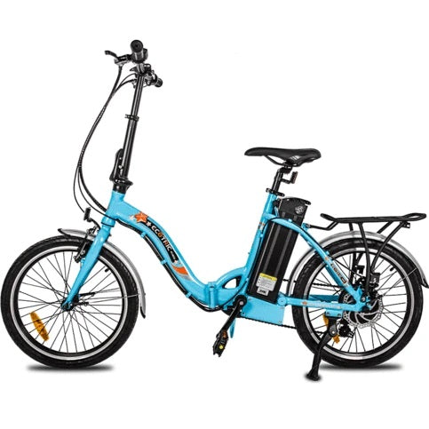 Ecotric Starfish 20 350W Electric City Bike - Blue - Bike
