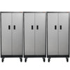 Gladiator GATB302DRG Welded Steel Tall GearBox Garage Storage Cabinet 3 Pack
